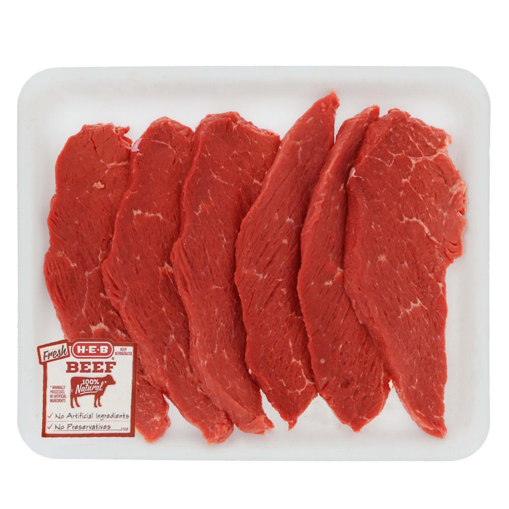 H-E-B Beef Round Tip Steak Value Pack, USDA Select , Avg. 2.15 lbs