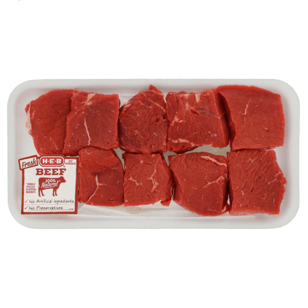 H-E-B Beef for Kabobs, USDA Select, Avg. 1.06 lbs