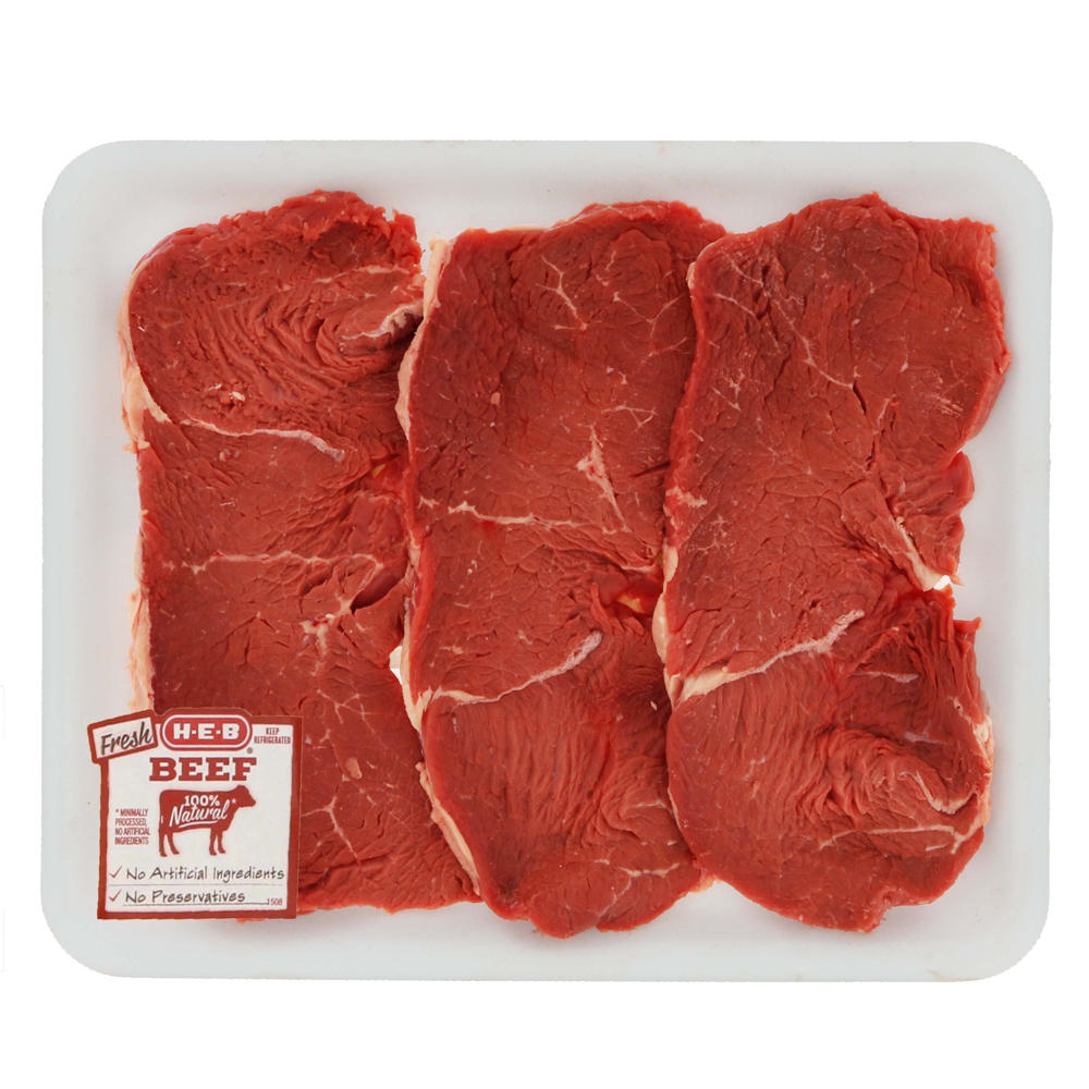 H-E-B Beef Top Sirloin Steak Center Cut Value Pack, USDA Select, Avg. 2.31 lbs