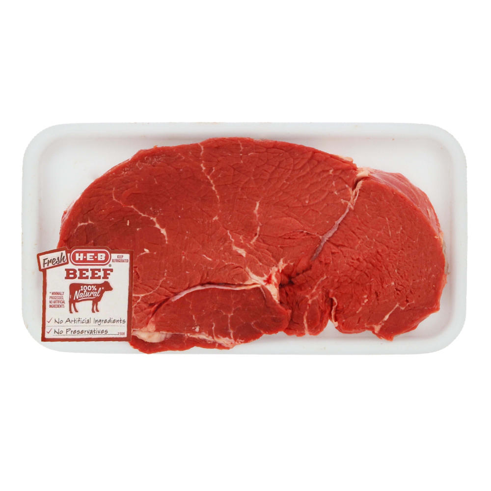 H-E-B Boneless Beef Center Cut Sirloin Steak - USDA Select, Avg. 0.98 lb