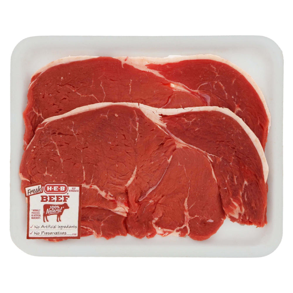 H-E-B Beef Top Sirloin Steak Thin, USDA Select, Avg. 0.95 lb