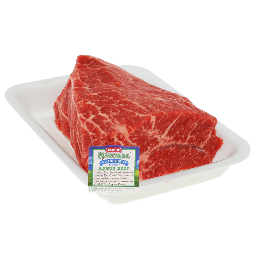 H-E-B Natural Beef Top Blade Roast Boneless USDA Choice, Avg. 2.0 lbs