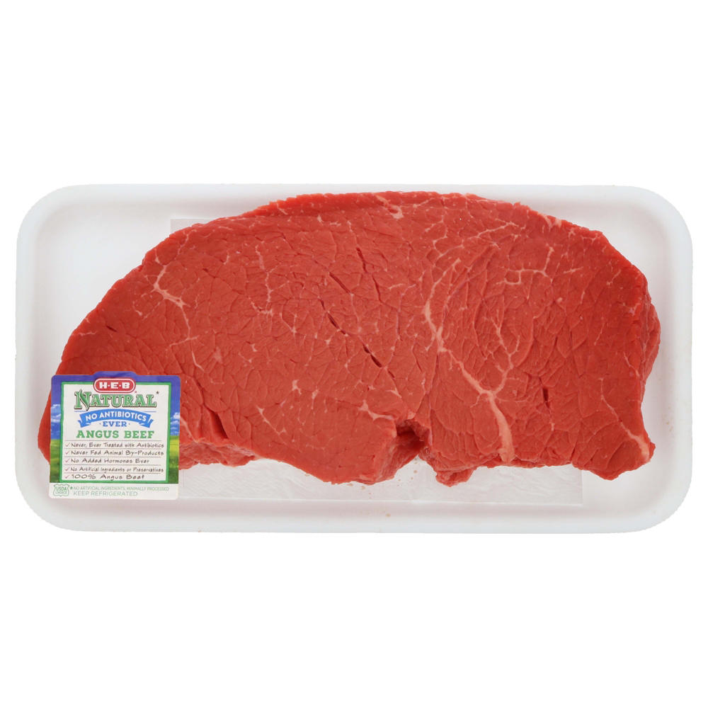 H-E-B Natural Beef Top Round London Broil, USDA Choice, Avg. 1.5 lbs