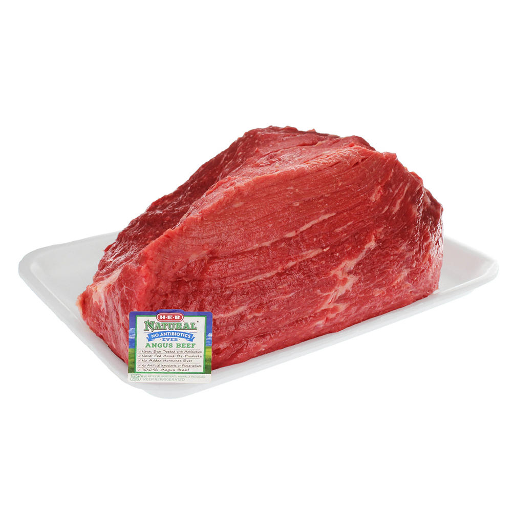 H-E-B Natural Beef Bottom Round Rump Roast Boneless, USDA Choice, Avg. 2.5 lbs