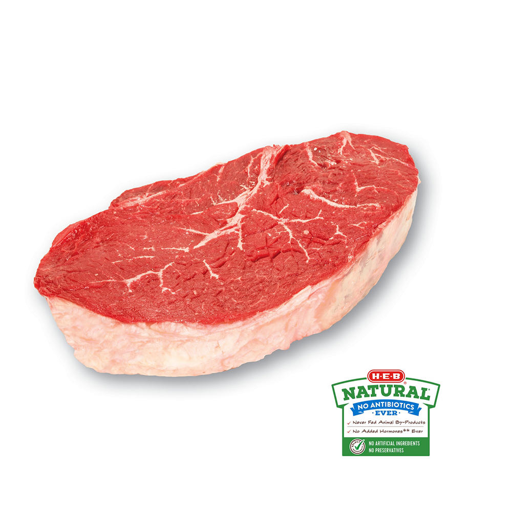 H-E-B Natural Beef Top Sirloin Steak Center Cut USDA Choice, Avg. 1.5 lbs