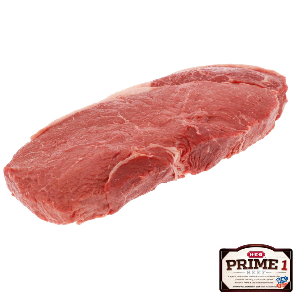 H-E-B Prime 1 Beef Boneless Top Sirloin Steak, Avg. 2.0 lbs