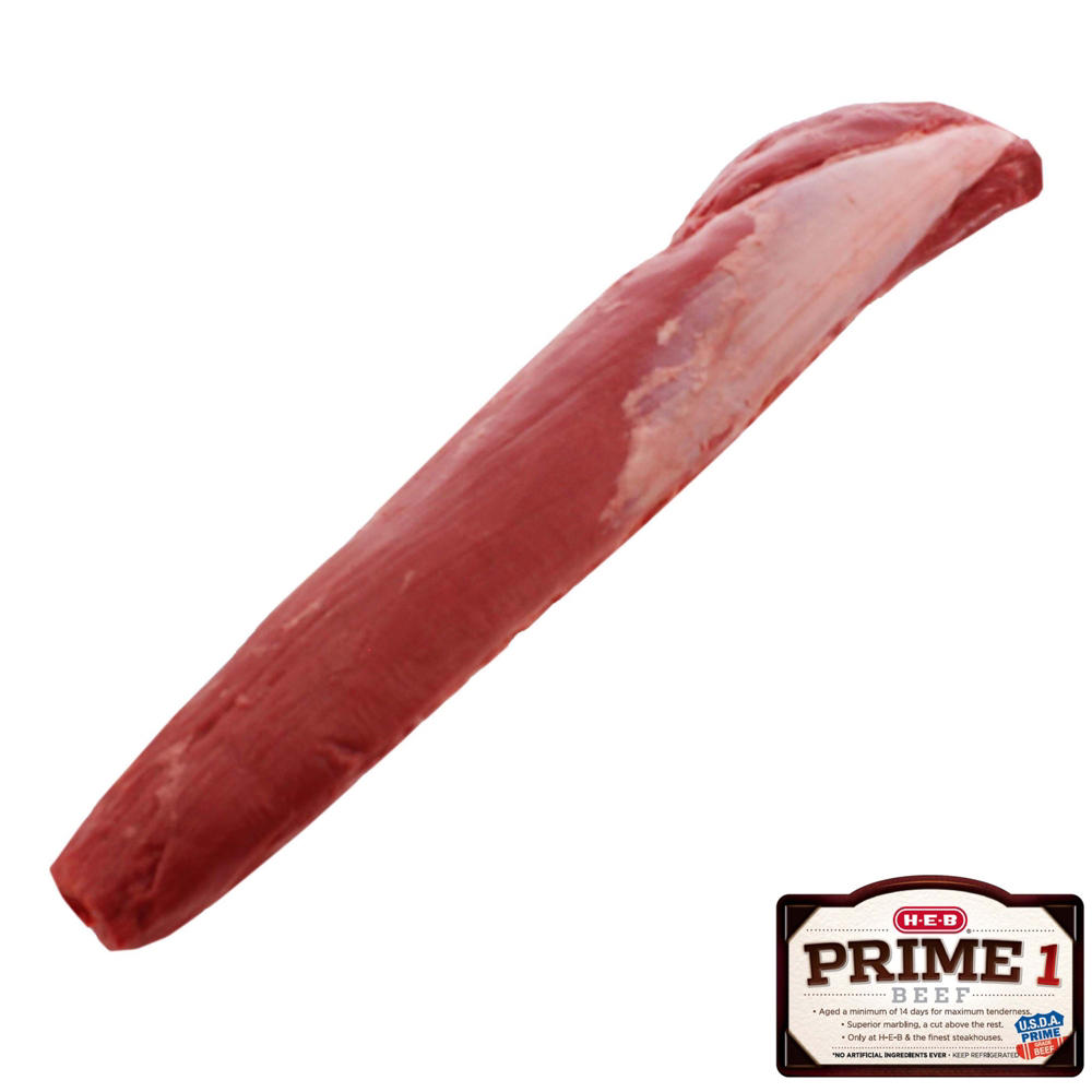 H-E-B Prime 1 Beef Whole Tenderloin, Avg. 4.5 lbs