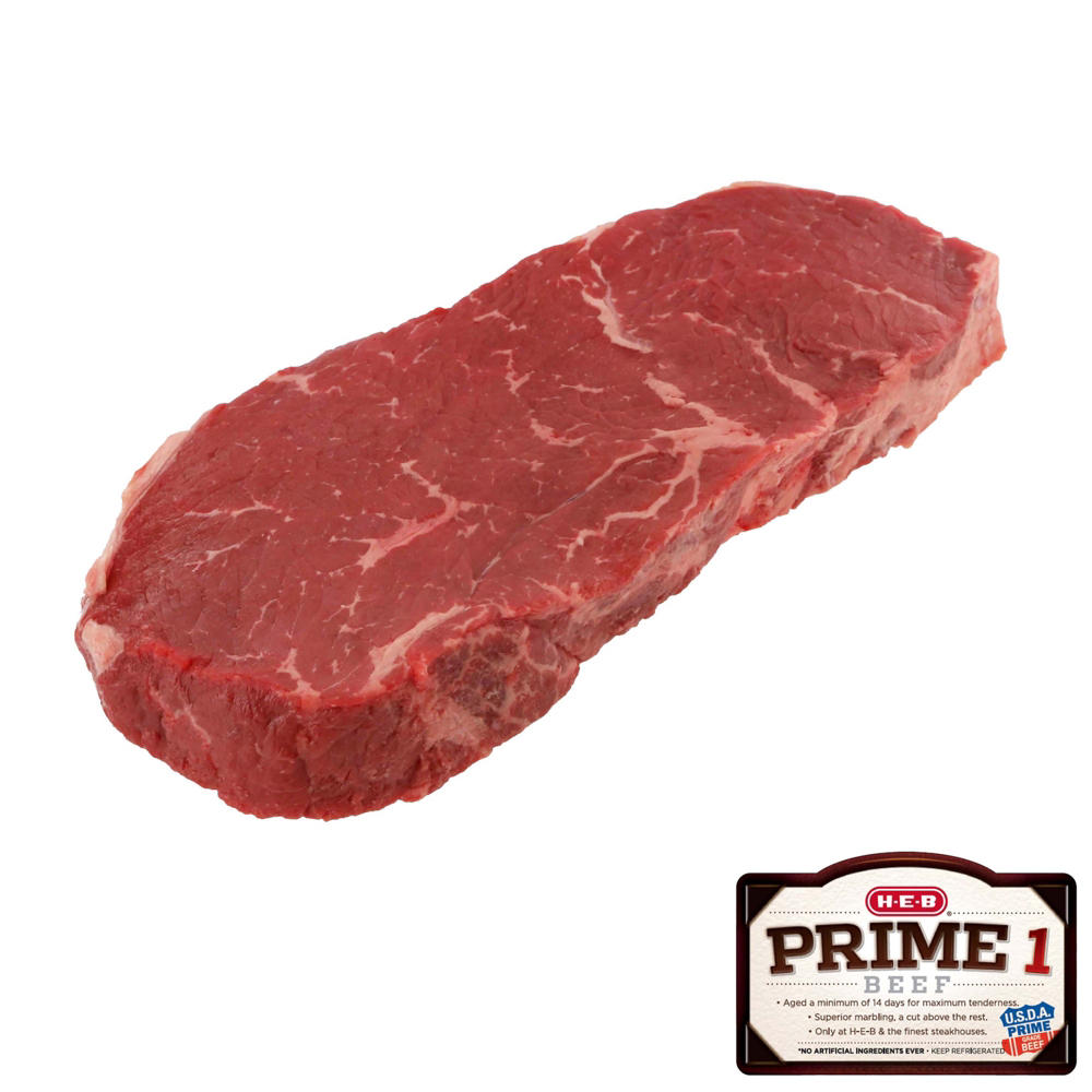 H-E-B Prime 1 Beef Boneless Center Cut Top Sirloin Steak, Avg. 1.5 lbs