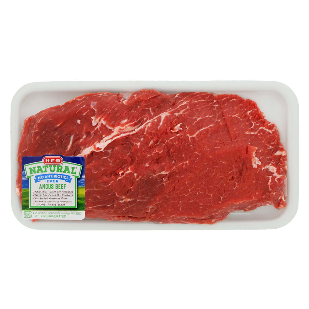 H-E-B Natural Beef Flat Iron Steak Portioned Boneless USDA Choice, Avg. 1.24 lbs