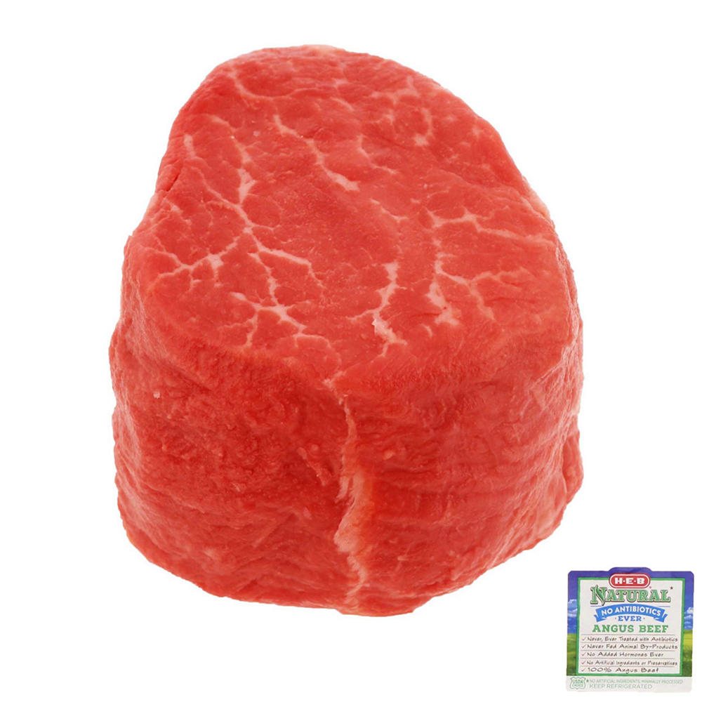 H-E-B Natural Boneless Beef Tenderloin Steak – USDA Choice, Avg. 1.14 lbs