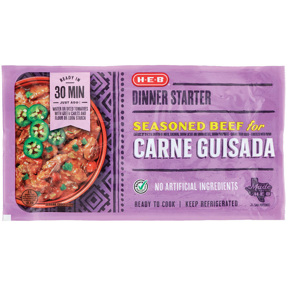H-E-B Dinner Starter - Seasoned Beef for Carne Guisada, Avg. 1.63 lbs