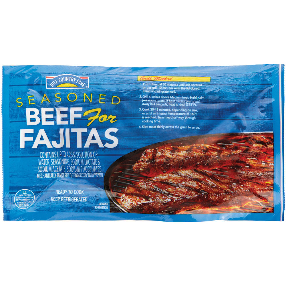Hill Country Fare Seasoned Beef for Fajitas, Avg. 2.15 lbs