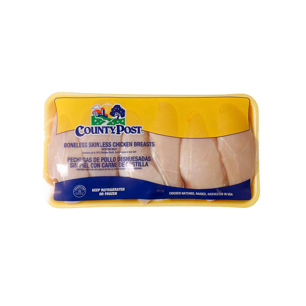 Fresh Boneless Skinless Chicken Breasts - Value Pack, Avg. 4.85 lbs