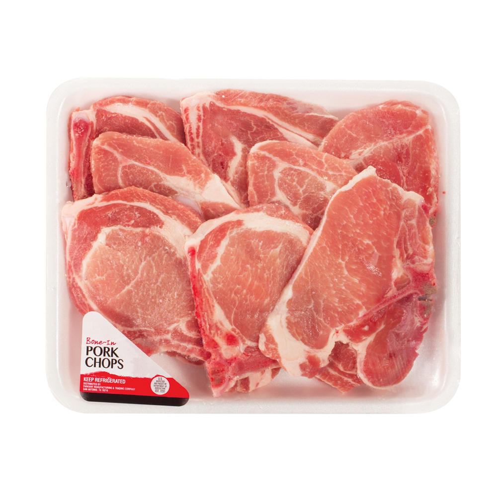 H-E-B Assorted Bone-in Pork Chops, Thin Cut, Avg. 2.1452 lbs