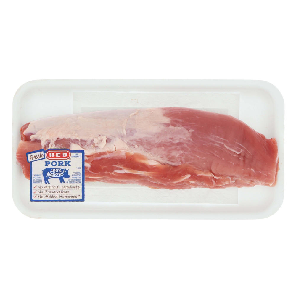 H-E-B Whole Boneless Pork Tenderloin, Avg. 1.68 lbs