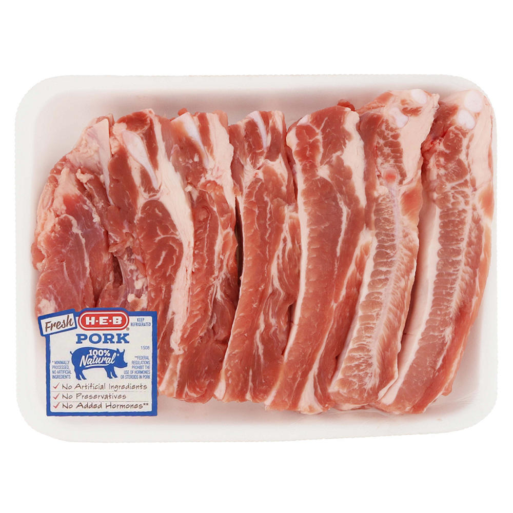 H-E-B Pork Finger Ribs, Avg. 1.61 lbs