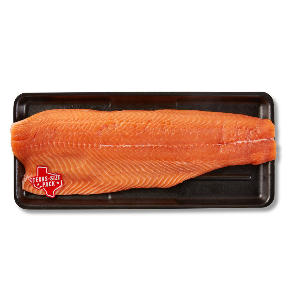 H-E-B Fish Market Fresh Atlantic Salmon Fillet - Texas-Size Pack, Avg. 2.78 lbs