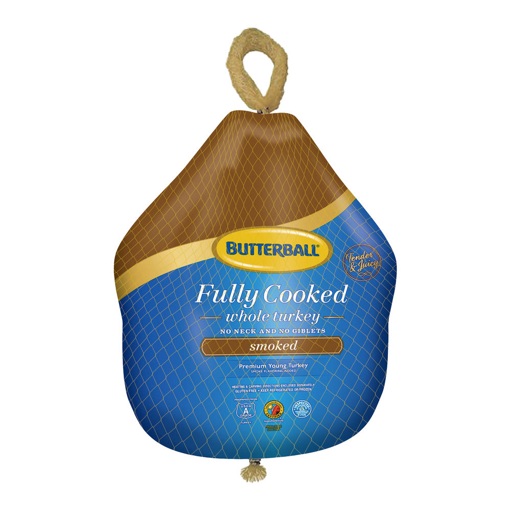Butterball Frozen Fully Cooked Whole Smoked Turkey, Avg. 12.5 lbs