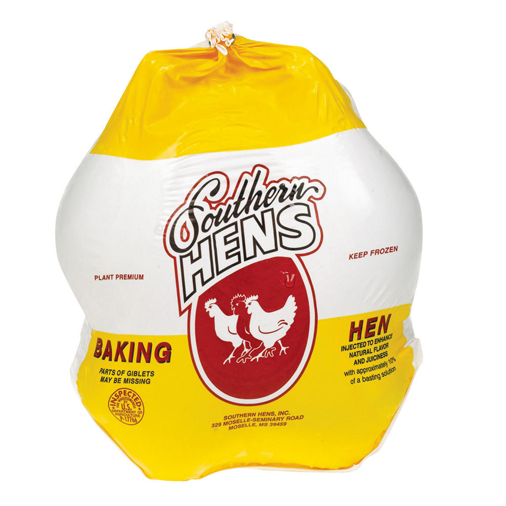 Southern Hens Frozen Whole Baking Hen, Avg. 7.1 lbs