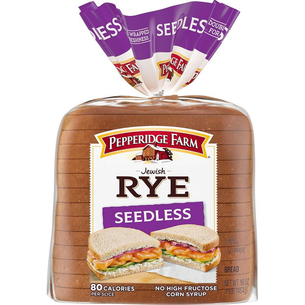 Pepperidge Farm Jewish Rye Seedless Rye Sliced Bread, 16 oz