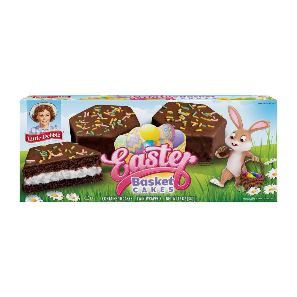 Little Debbie Chocolate Easter Basket Snack Cakes, 10 ct