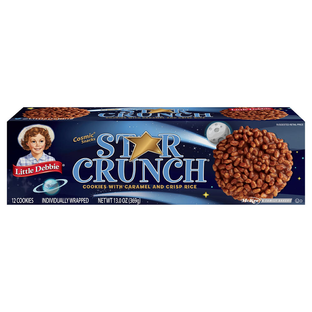 Little Debbie Star Crunch Cosmic Snacks Cookies, 12 ct