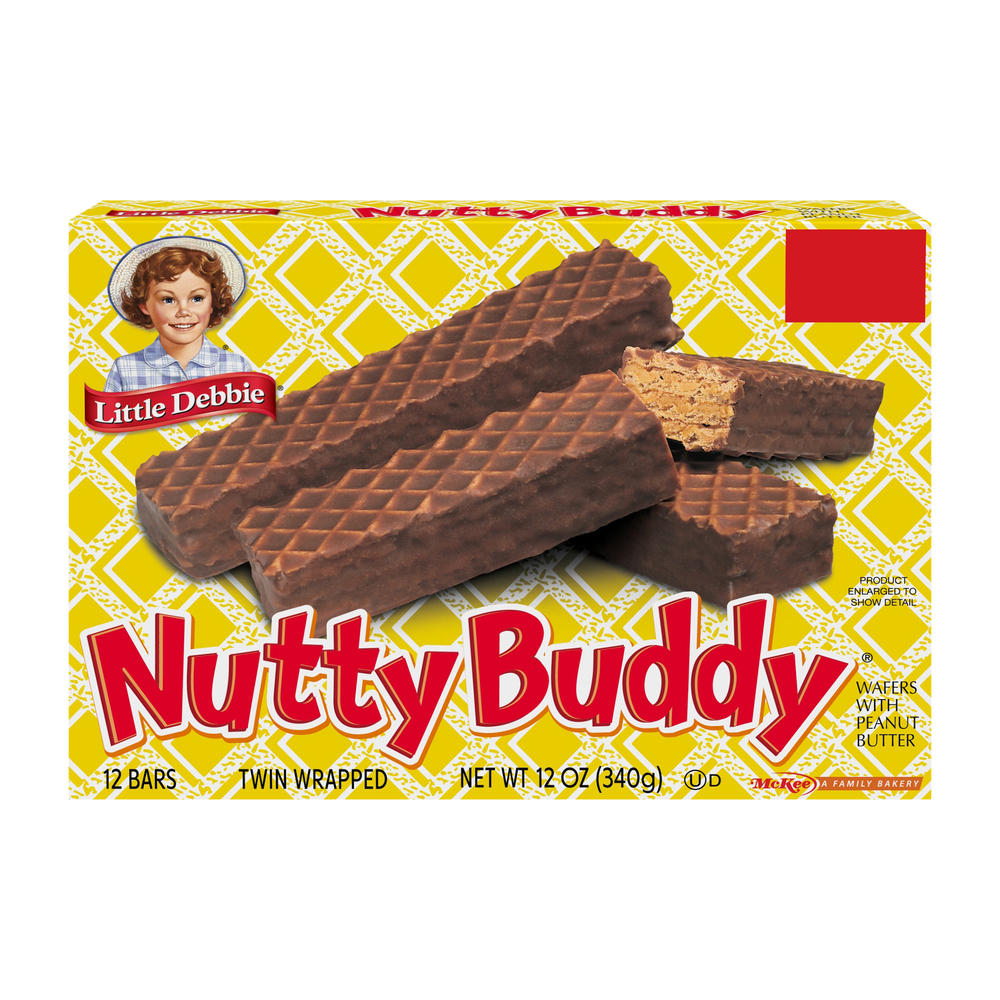 Little Debbie Nutty Buddy Snack Bars, 12 ct