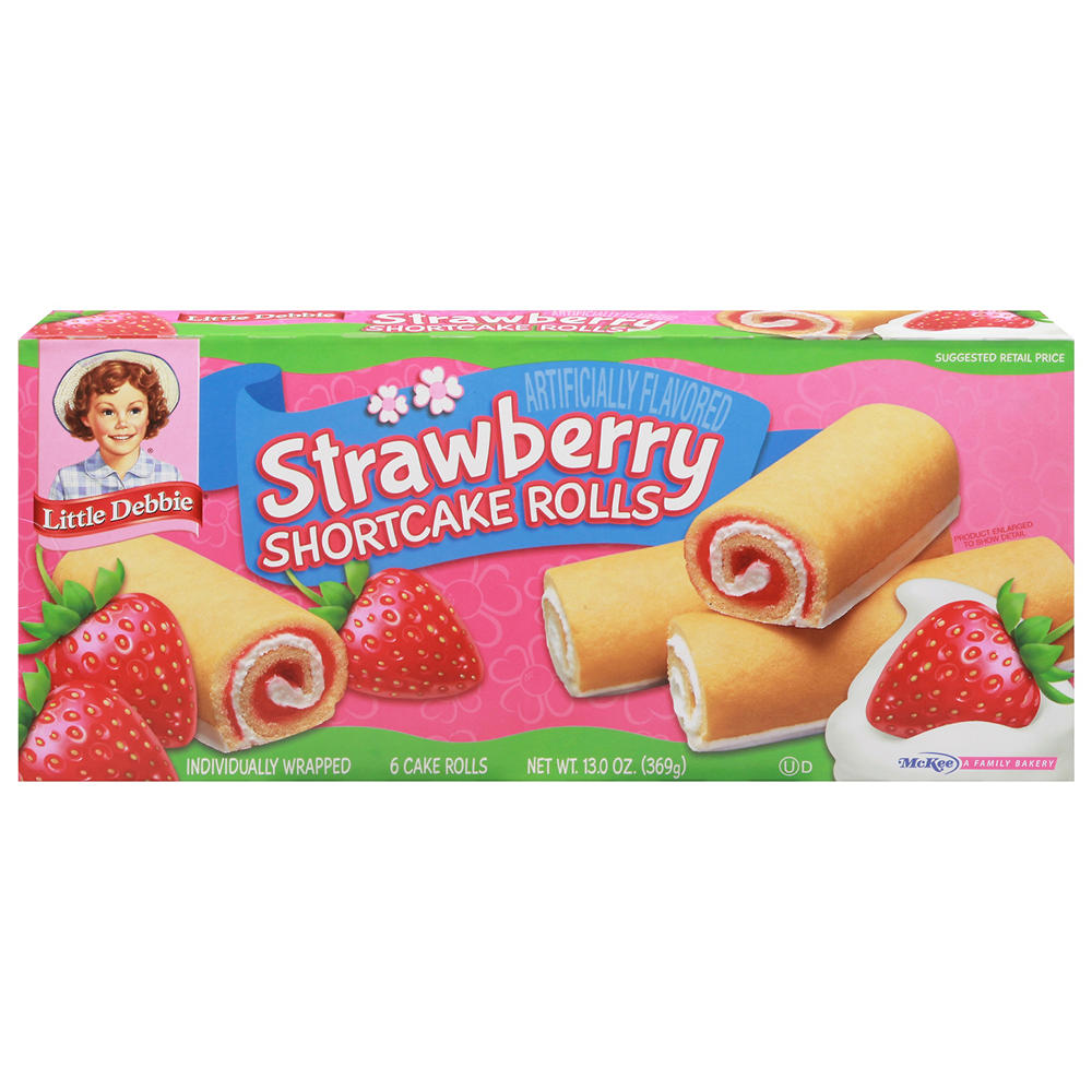 Little Debbie Strawberry Shortcake Rolls, 6 ct