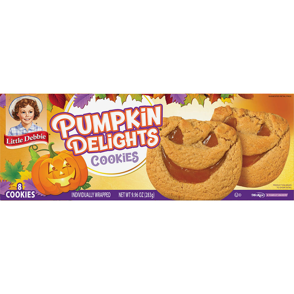 Little Debbie Halloween Pumpkin Delights Cookies, 8 ct