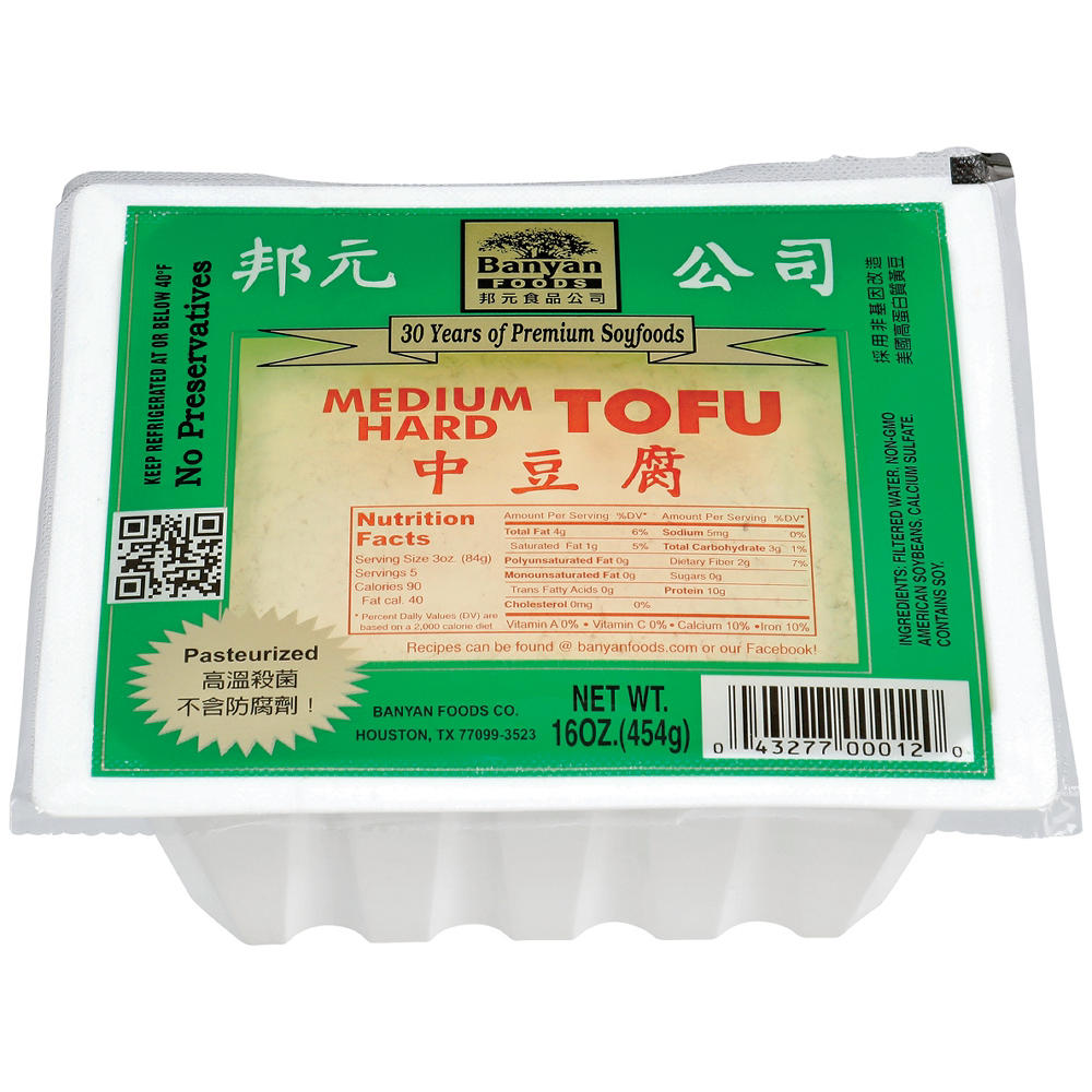 Banyan Foods Medium Firm Tofu, 16 oz