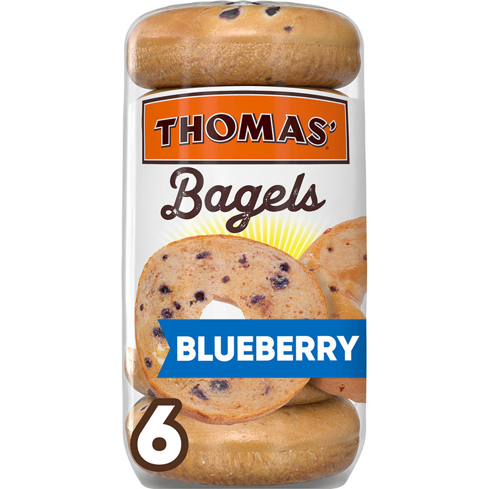 Thomas' Blueberry Bagels, 6 ct