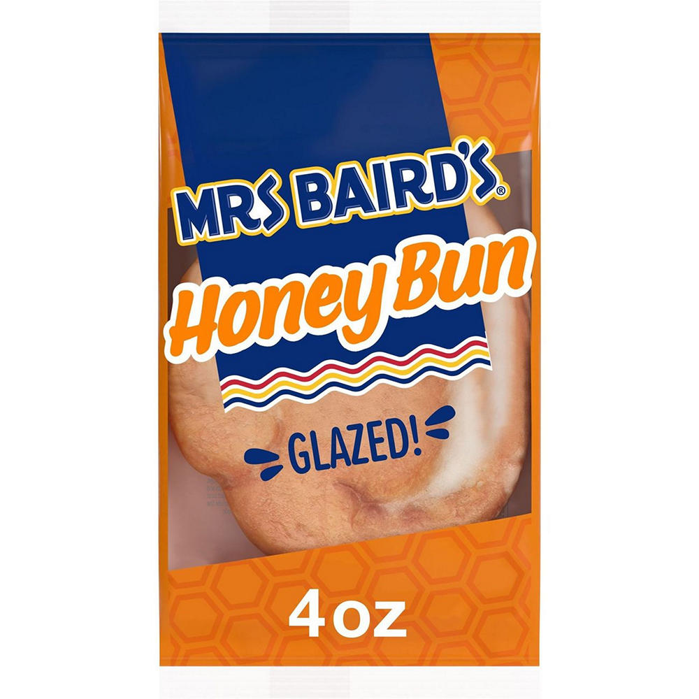 Mrs Baird's Glazed Honey Bun, 4 oz