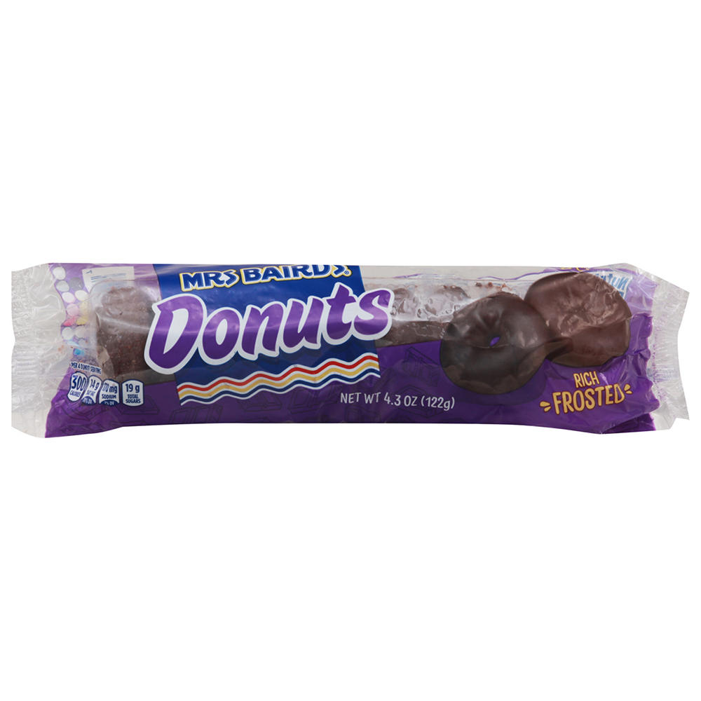 Mrs Baird's Rich Frosted Donuts, 3 oz