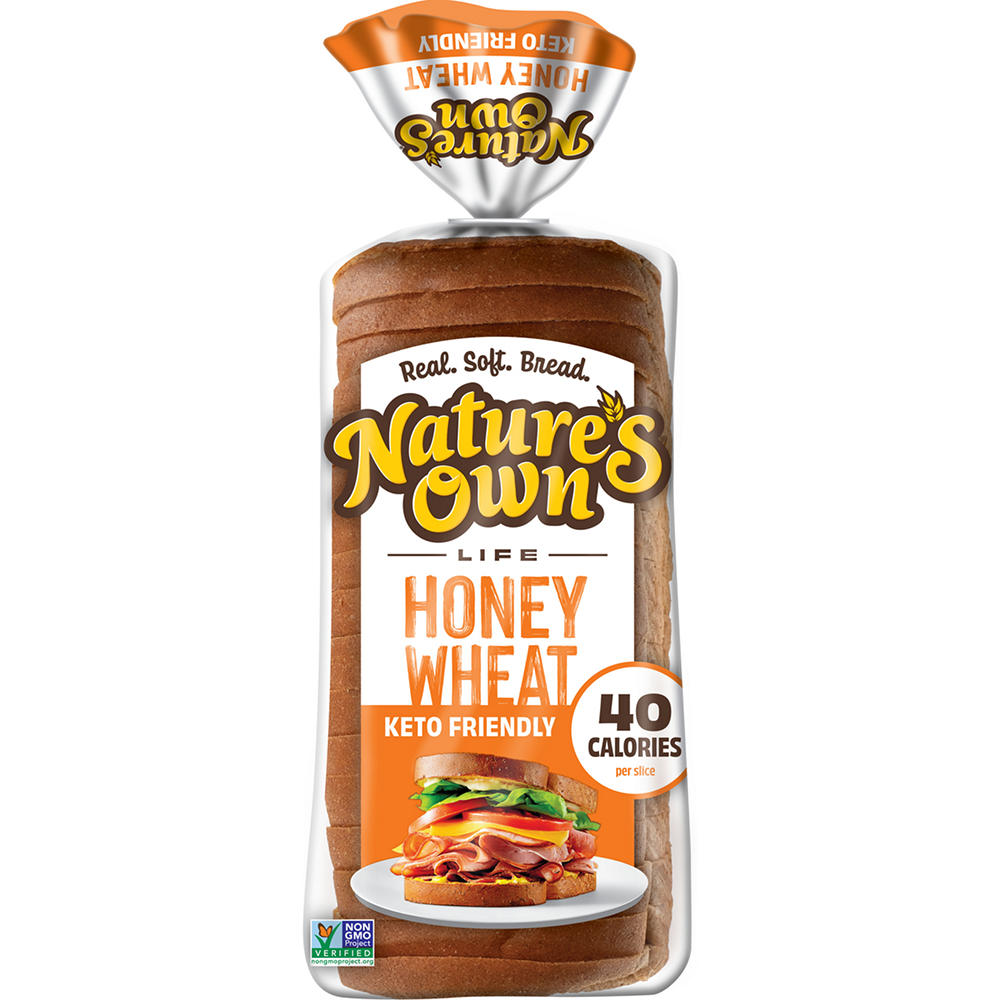 Nature's Own Life 40 Calorie Honey Wheat Sliced Bread, 16 oz