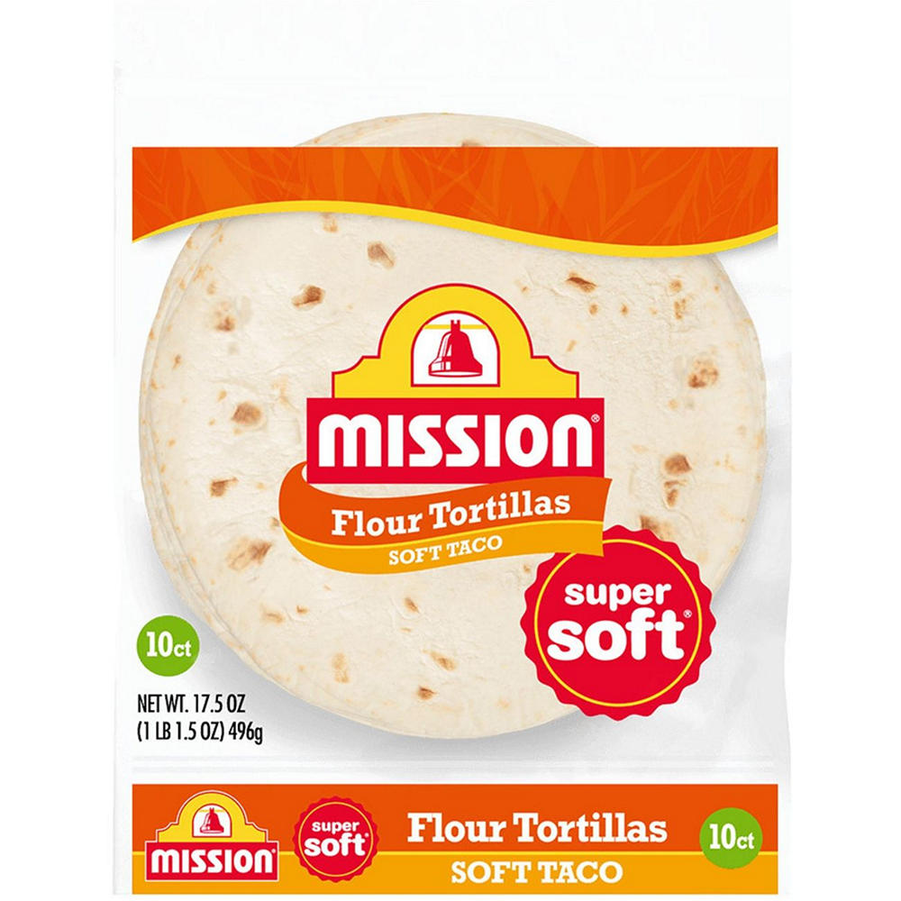 Mission Super Soft Flour Tortillas, Soft Taco Size, 17.5 oz