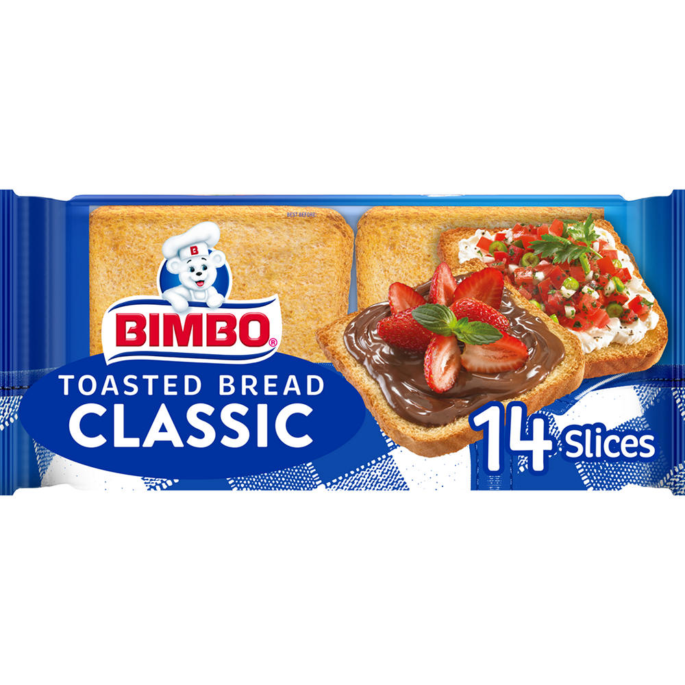 Bimbo Pan Tostado Classic Toasted Bread Slices, 14 ct