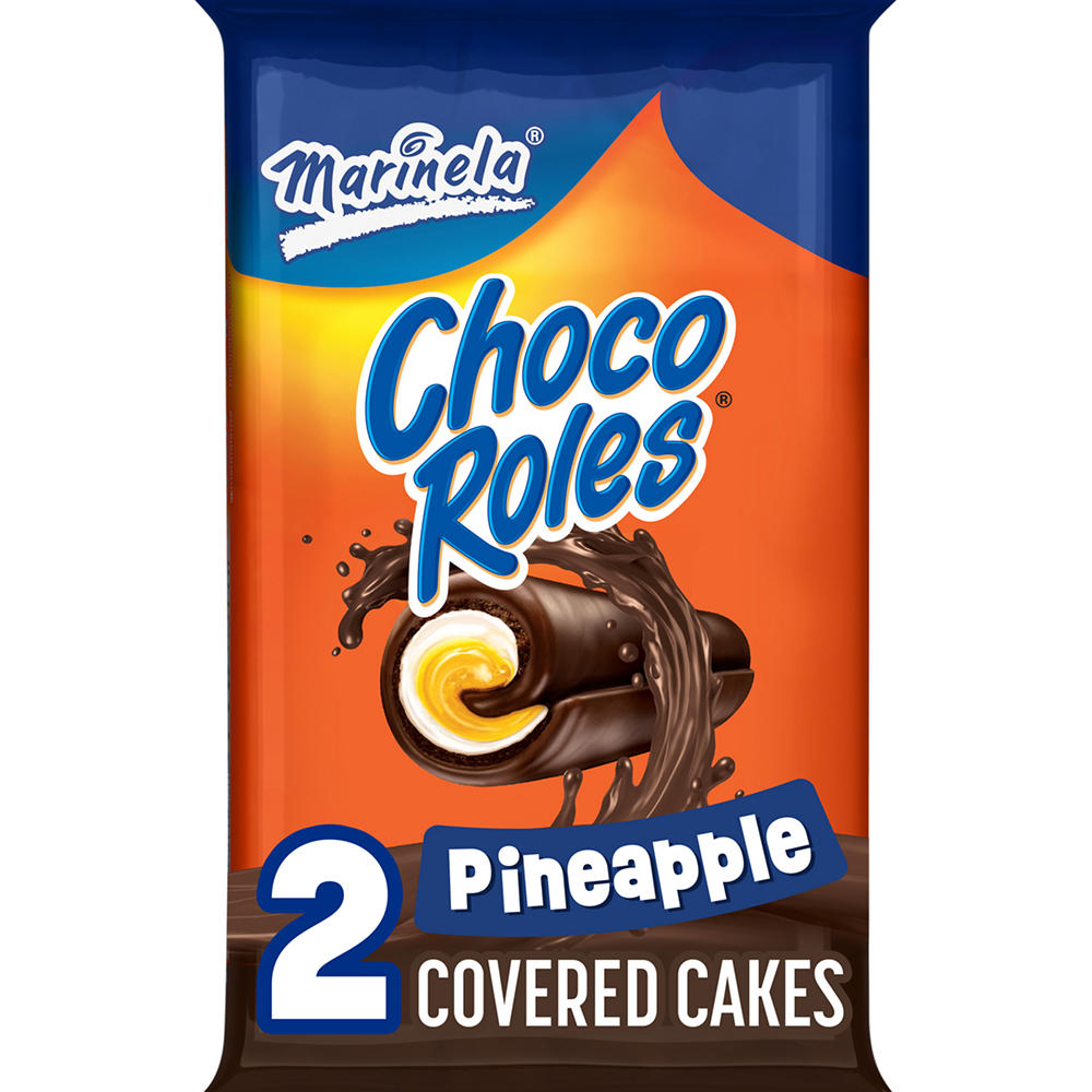 Marinela Choco Roles Pineapple Crème-Filled Cakes, 2 ct