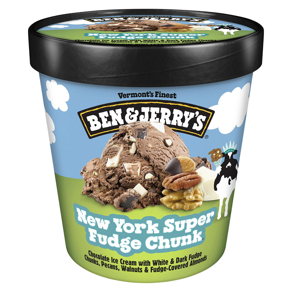 Ben & Jerry's New York Super Fudge Chunk Ice Cream, 1 pt