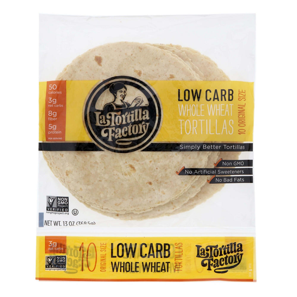 La Tortilla Factory Low Carb Whole Wheat Tortillas, 10 ct