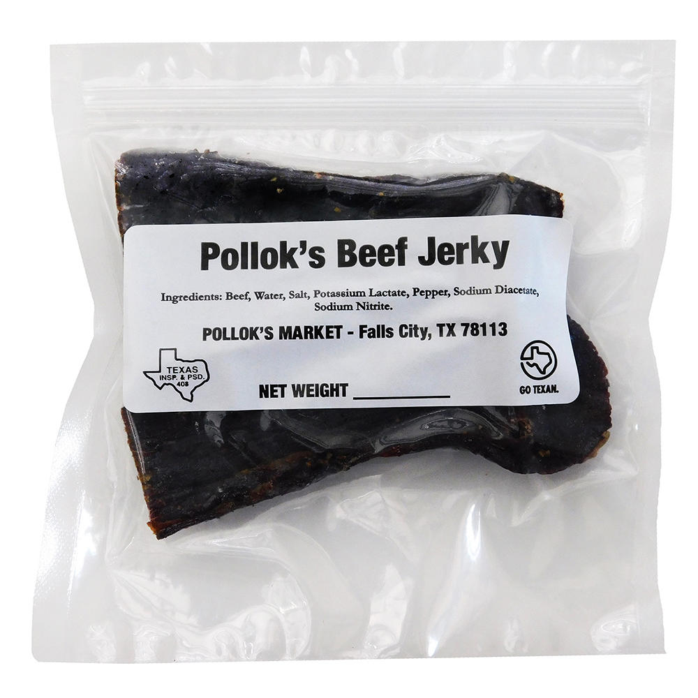 Pollok's Beef Jerky, Avg. 0.25 lb
