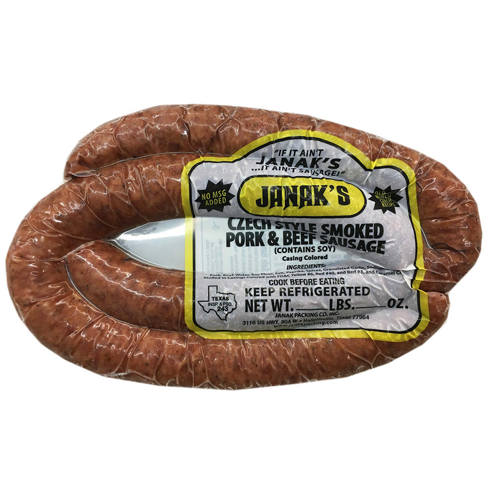 Janak's Pork & Beef Sausage, Avg. 1.8881 lbs