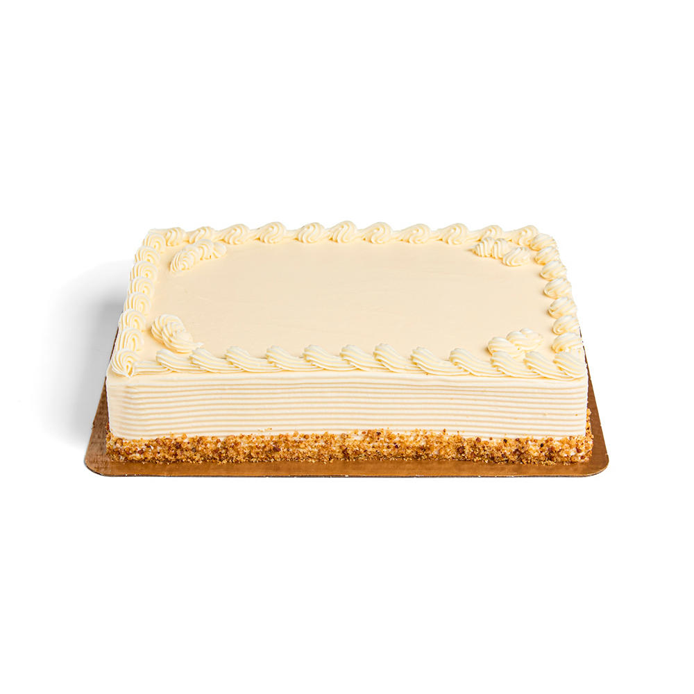H-E-B Bakery Italian Cream Cake, 1/4 Sheet