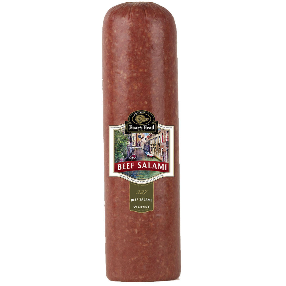 Boar's Head Beef Salami, Custom Sliced, lb