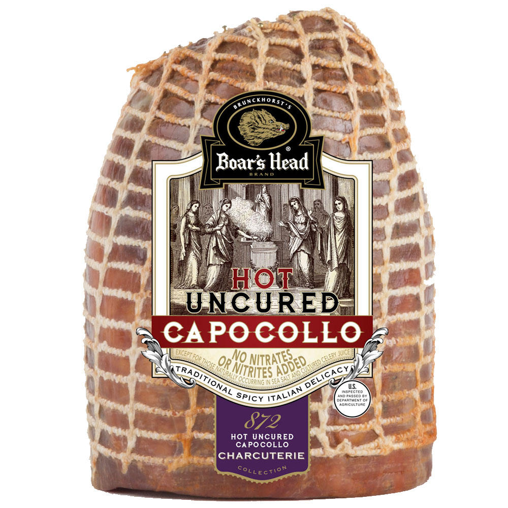 Boar's Head Hot Uncured Capocollo, Custom Sliced, lb