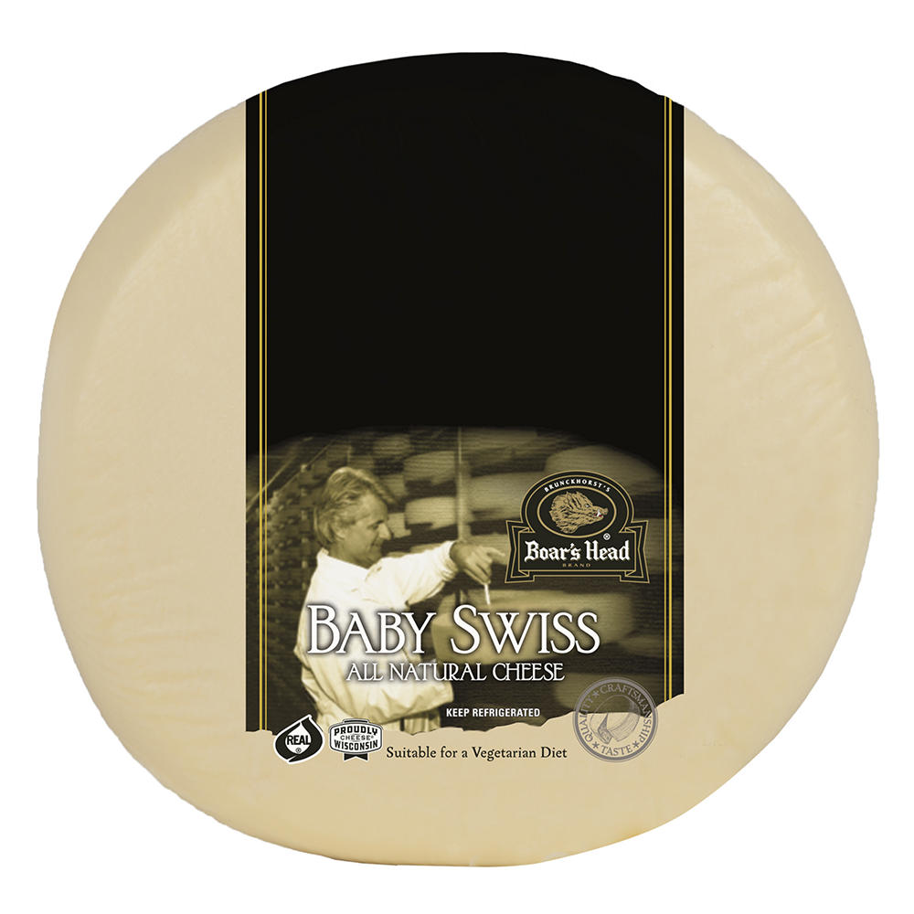 Boar's Head Baby Swiss Cheese, Custom Sliced, lb