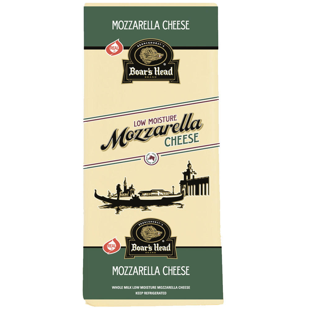 Boar's Head Low Moisture Mozzarella Cheese, Custom Sliced, lb