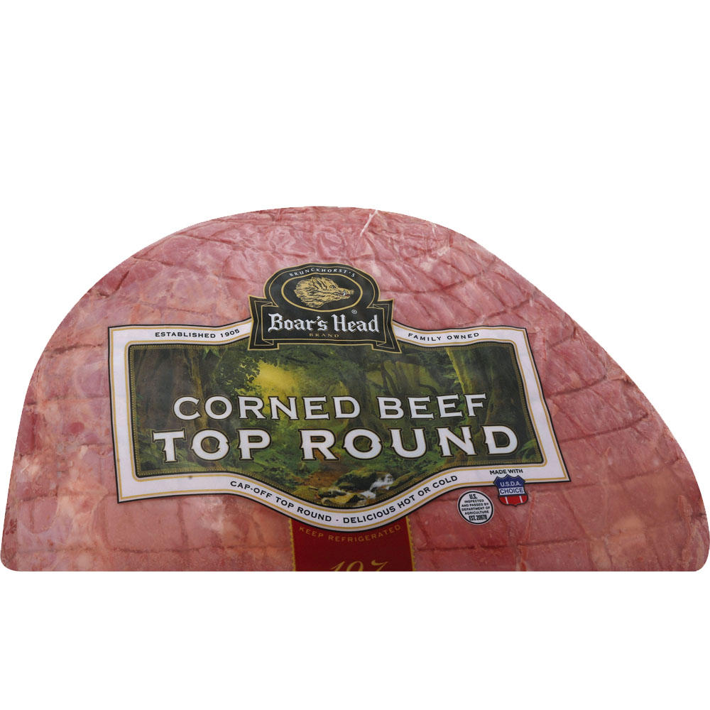 Boar's Head Top Round Corned Beef, Custom Sliced, lb