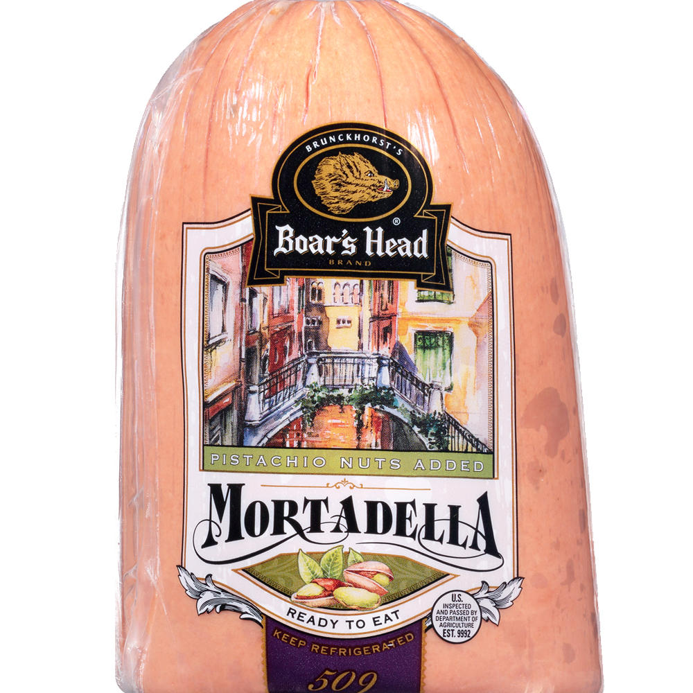 Boar's Head Pistachio Nut Mortadella, Custom Sliced, lb