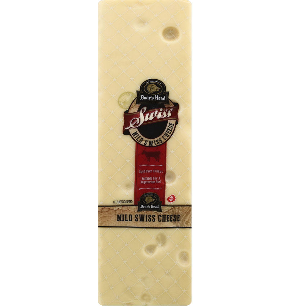 Boar's Head Mild Swiss Cheese, Custom Sliced, lb