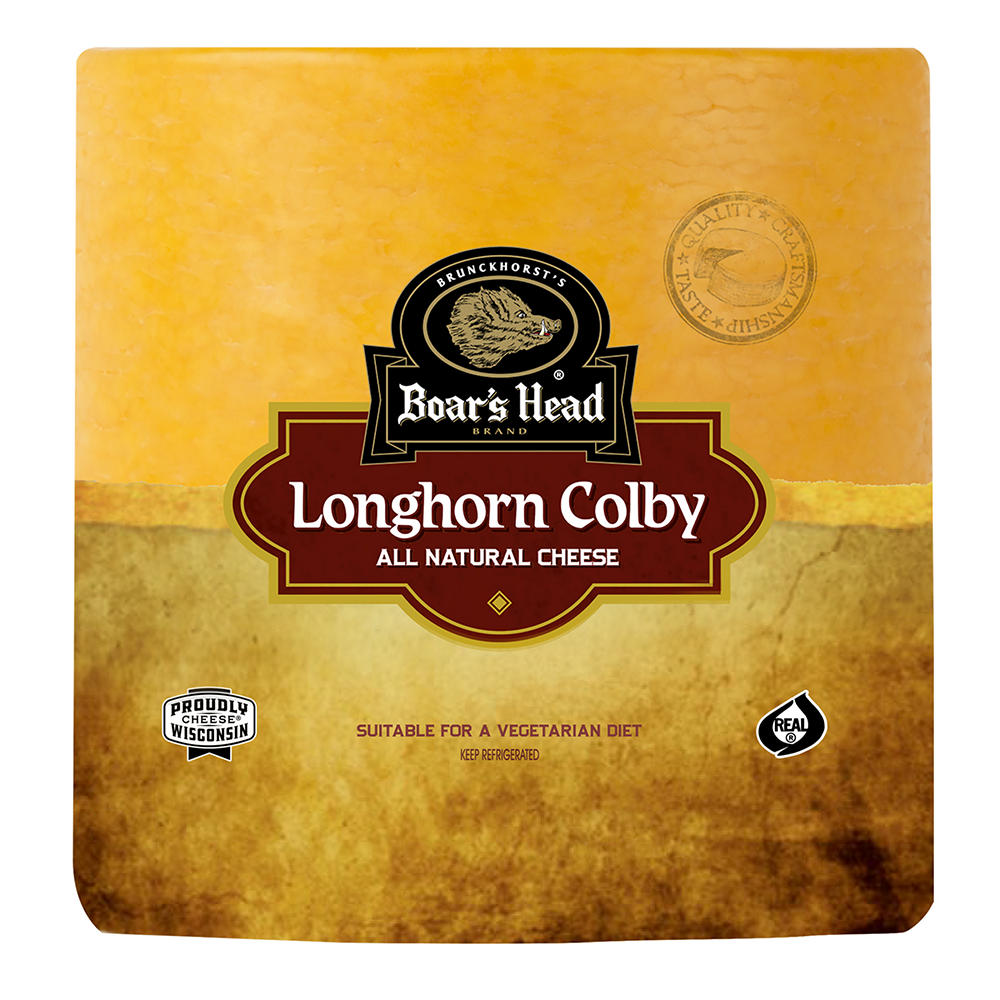 Boar's Head Longhorn Colby Cheese, Custom Sliced, lb